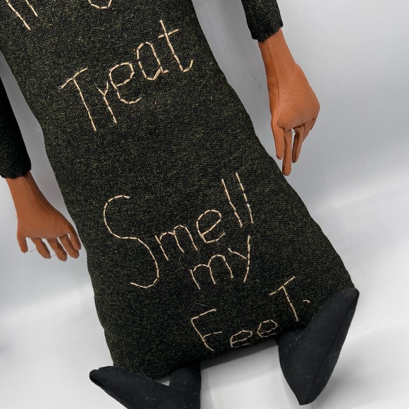 RARE Sharon Andrews ESC Trading Folk Art Pumpkin Man - Picture 7 of 9